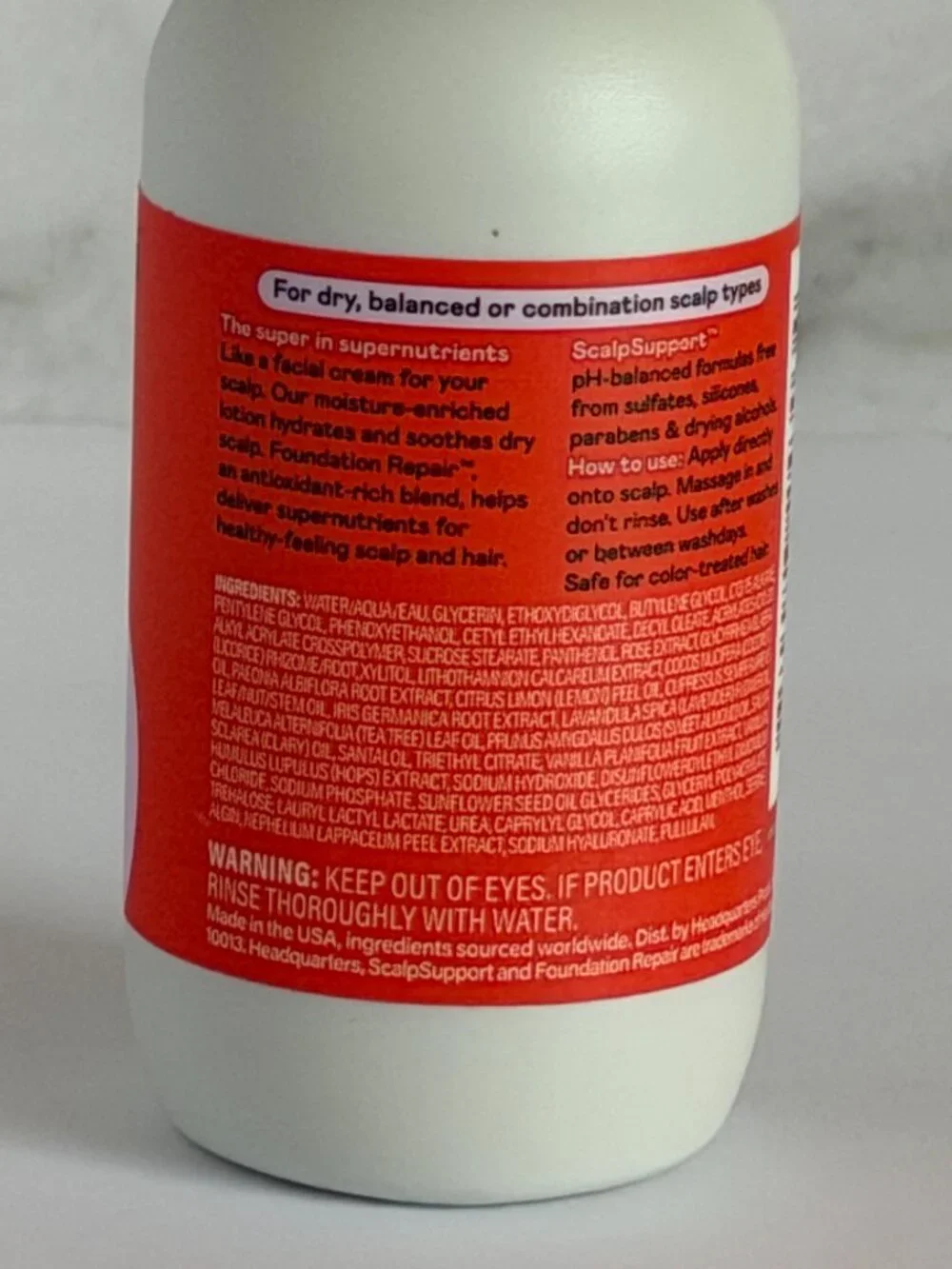 Headquarters Super Boost Ultra-Hydrating Scalp Lotion 3 oz / 88.7 mL